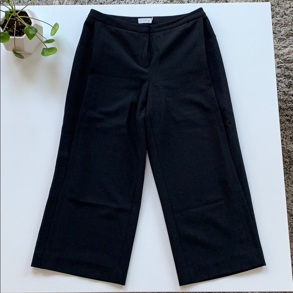 Tahari Wide Leg Cropped Pants - Picture 4 of 10